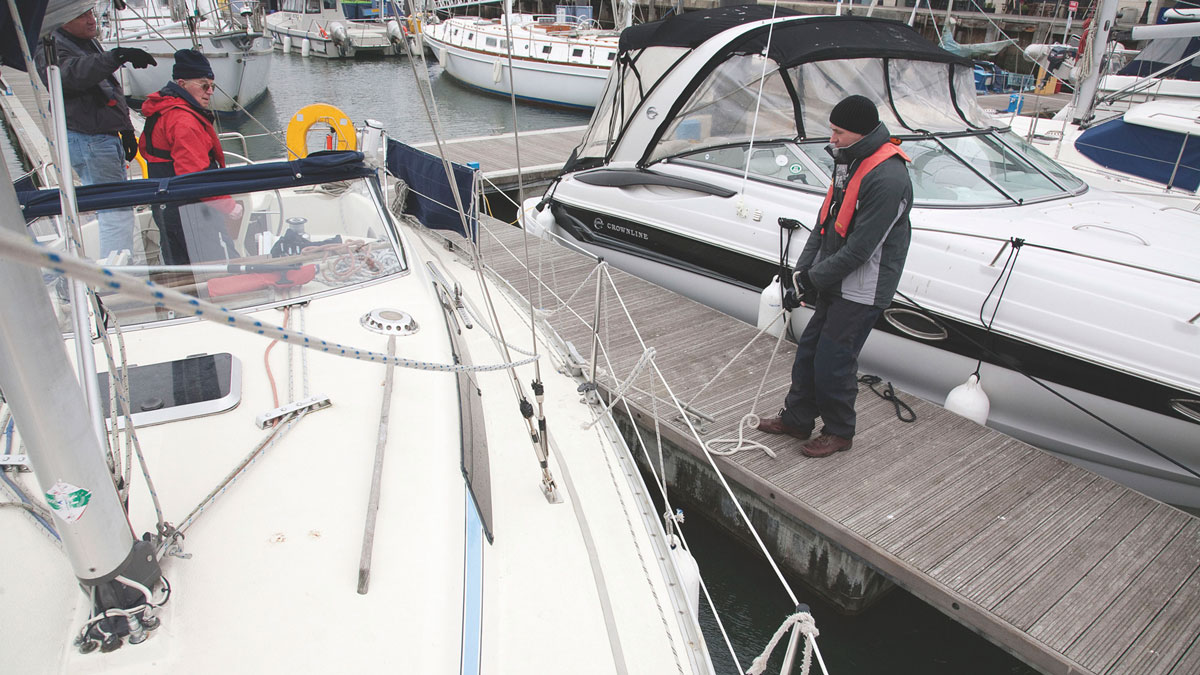 How would you tackle a berth in a gale?