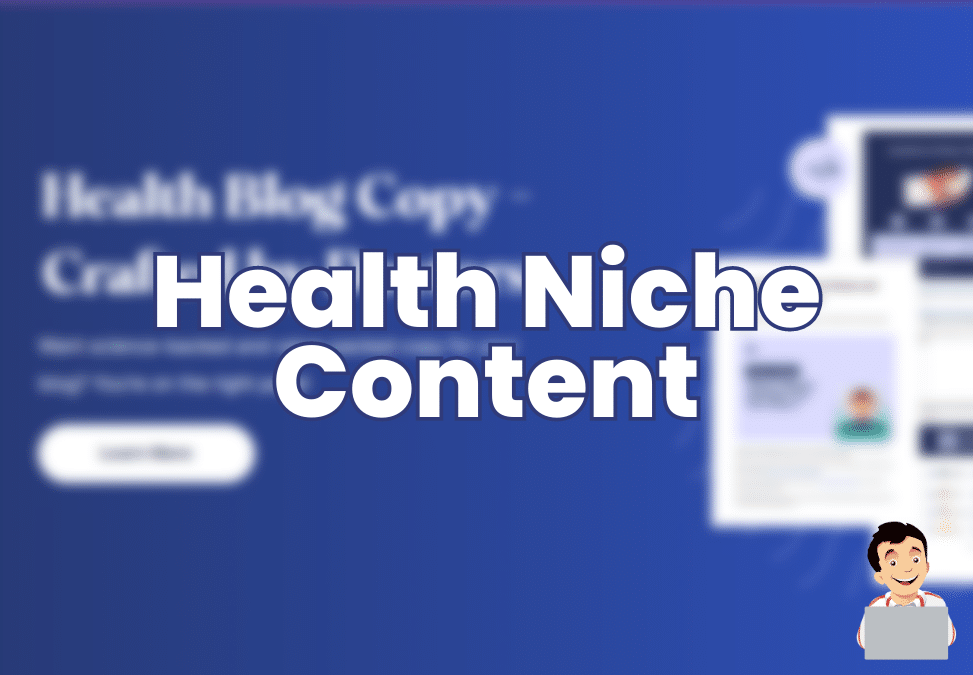 Health Niche Content | Copy.health & more