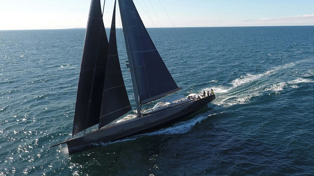 This New Electric 110-Foot Sailing Yacht Gives You Two Ways to Cruise Emissions Free