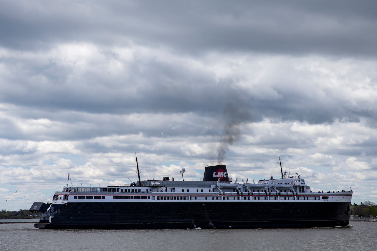 Lake Michigan car ferry moves up sailing season opening as repairs continue