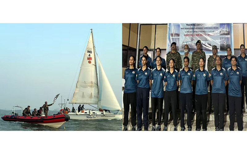 Tri-services all-women crew completes challenging sailing expedition